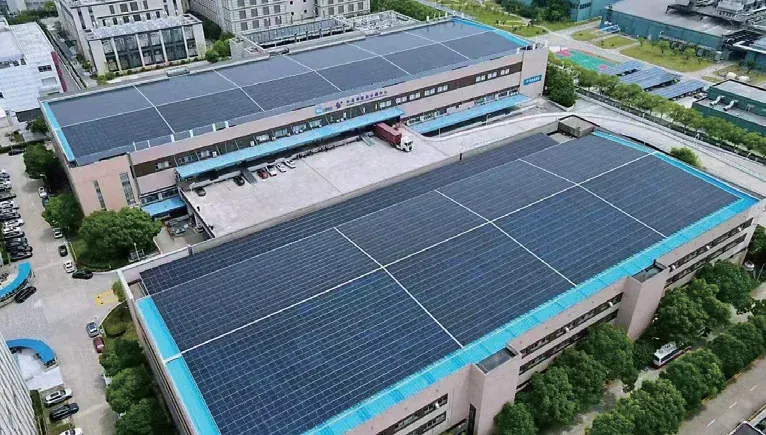 Điện mặt trời mái nhà Thượng Hải Pudong